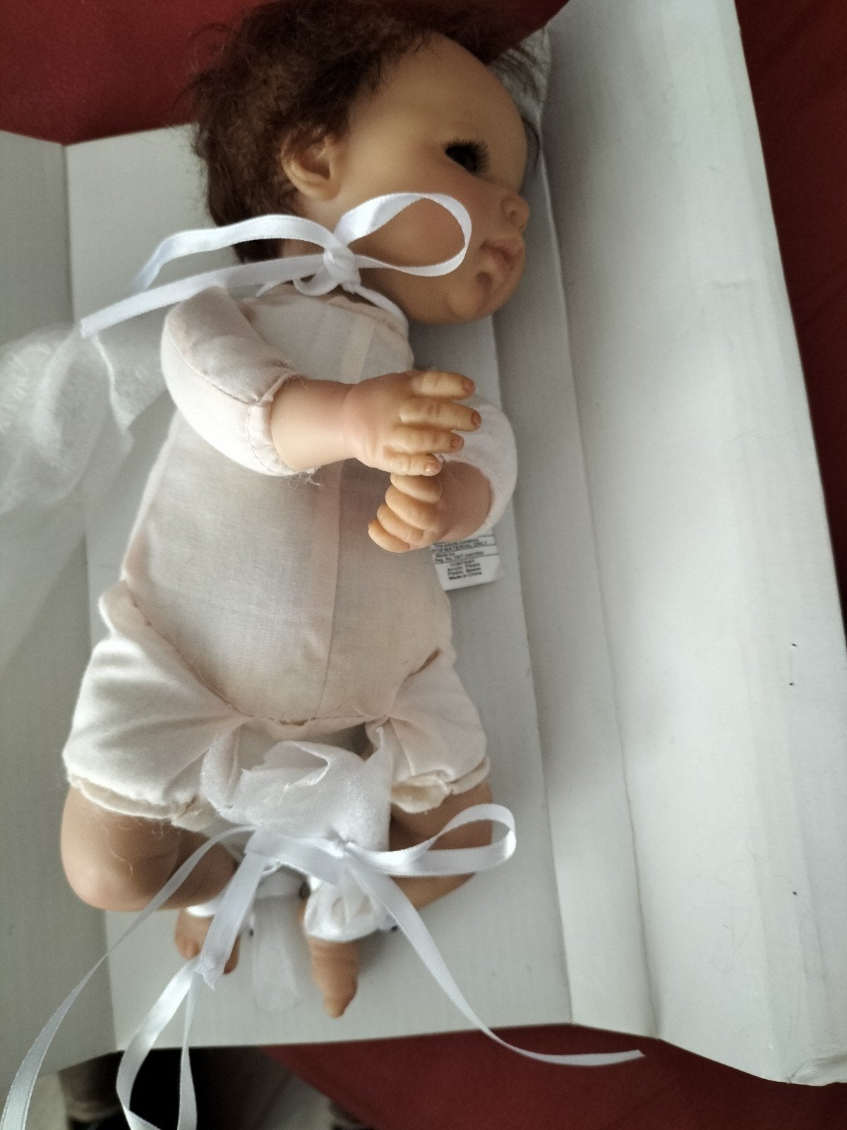 babypop "Rosie" ca. 27 cm. van Ashton Drake Galleries, Ophalen of Verzenden, Zo goed als nieuw, Babypop, Levensecht of Reborn
