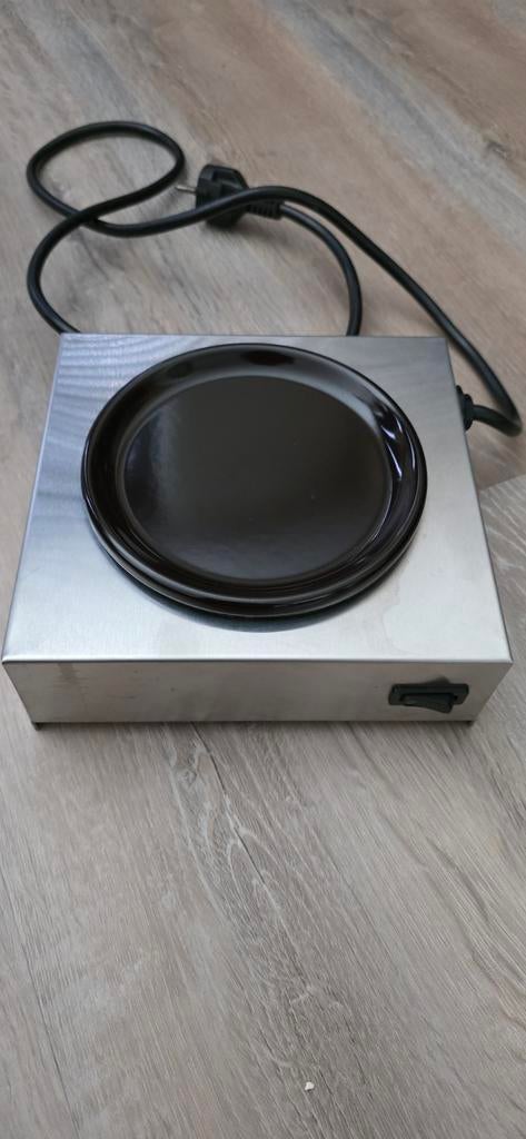 Warmhoudplaatje RVS, Ophalen, 4 kookzones, Zo goed als nieuw, Gas