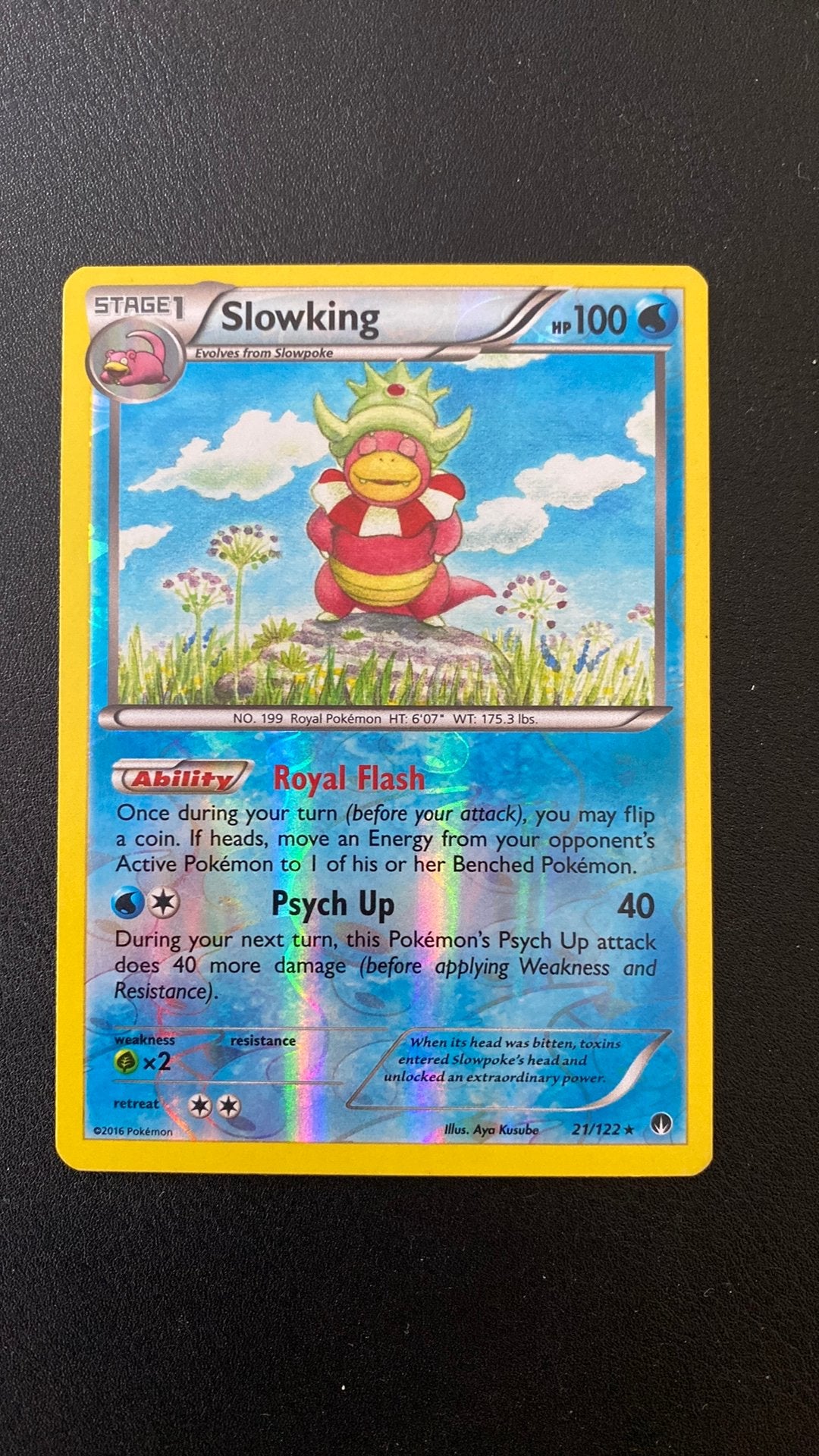 Pokemon slowking 21/122 breakpoint reverse holo, Ophalen of Verzenden, Gebruikt, Losse kaart