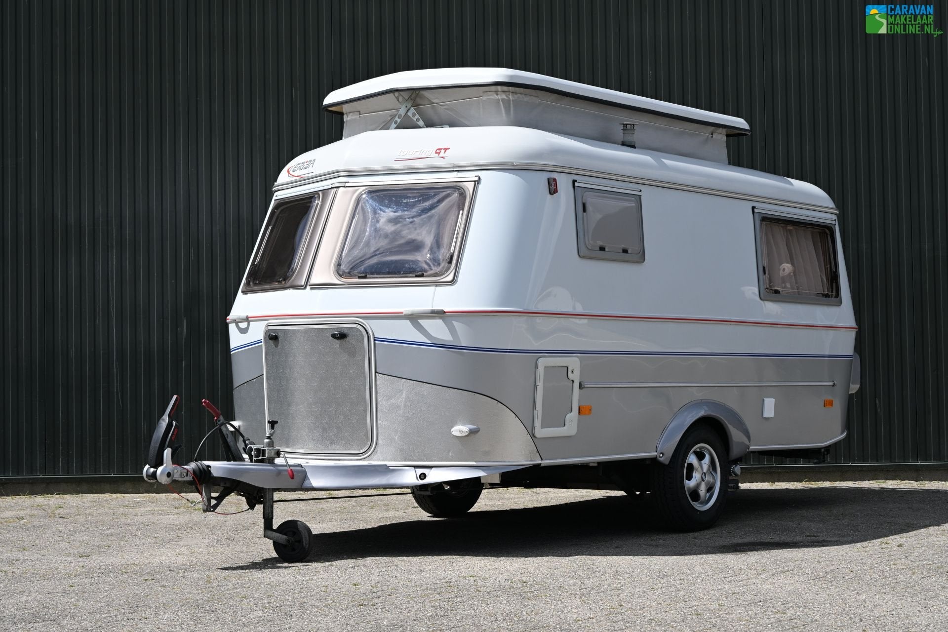 Eriba Touring Triton 420 GT Luifel|Mover|Fietsdrager, Caravans en Kamperen, Caravans, Standaardzit, Bedrijf, 750 - 1000 kg, 4 tot 5 meter