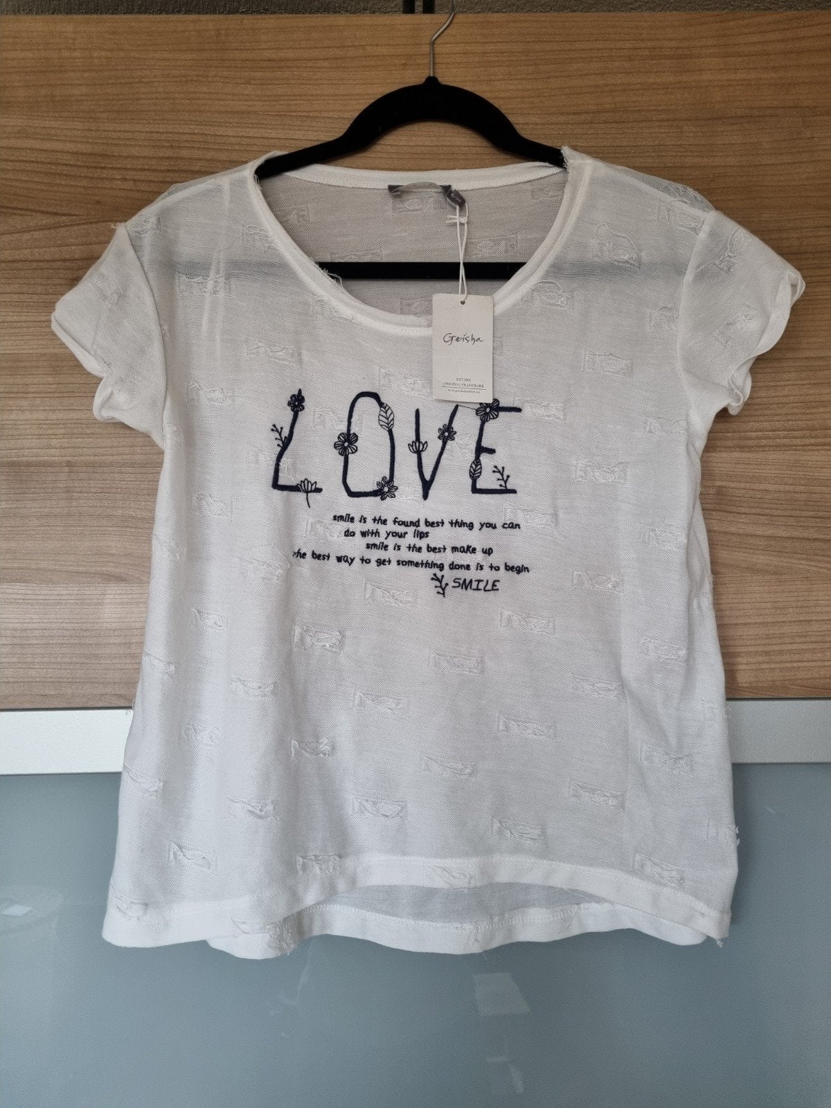 Geisha shirt maat S (nieuw), Geisha, Wit, Nieuw, Ophalen of Verzenden