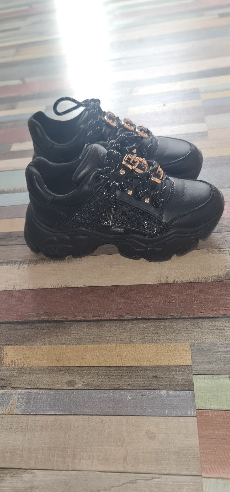 Buffalo Vegan Sneakers Zwart Maat 38, Zwart, Ophalen of Verzenden, Buffalo, Sneakers of Gympen