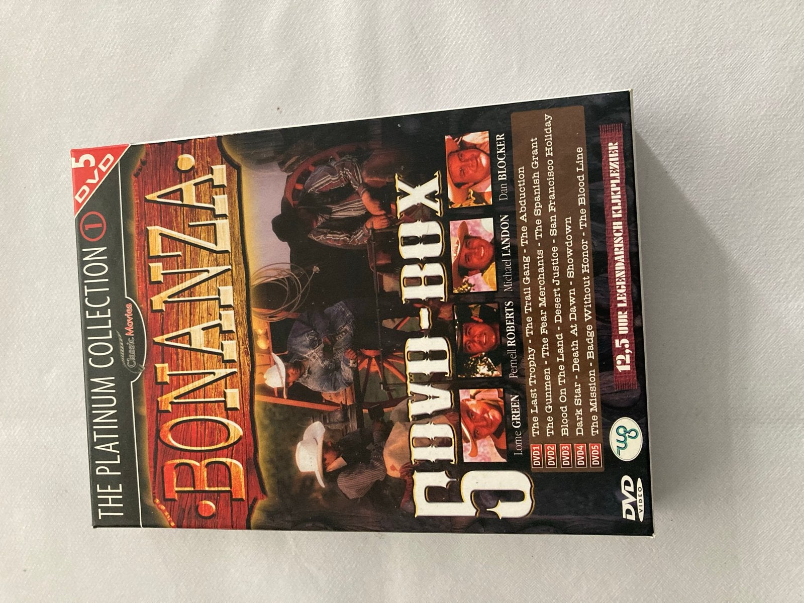Bonanza - The Platinum Collection 1 - 5 DVD Box, Ophalen, Alle leeftijden, Nederlands, Inclusief doosje