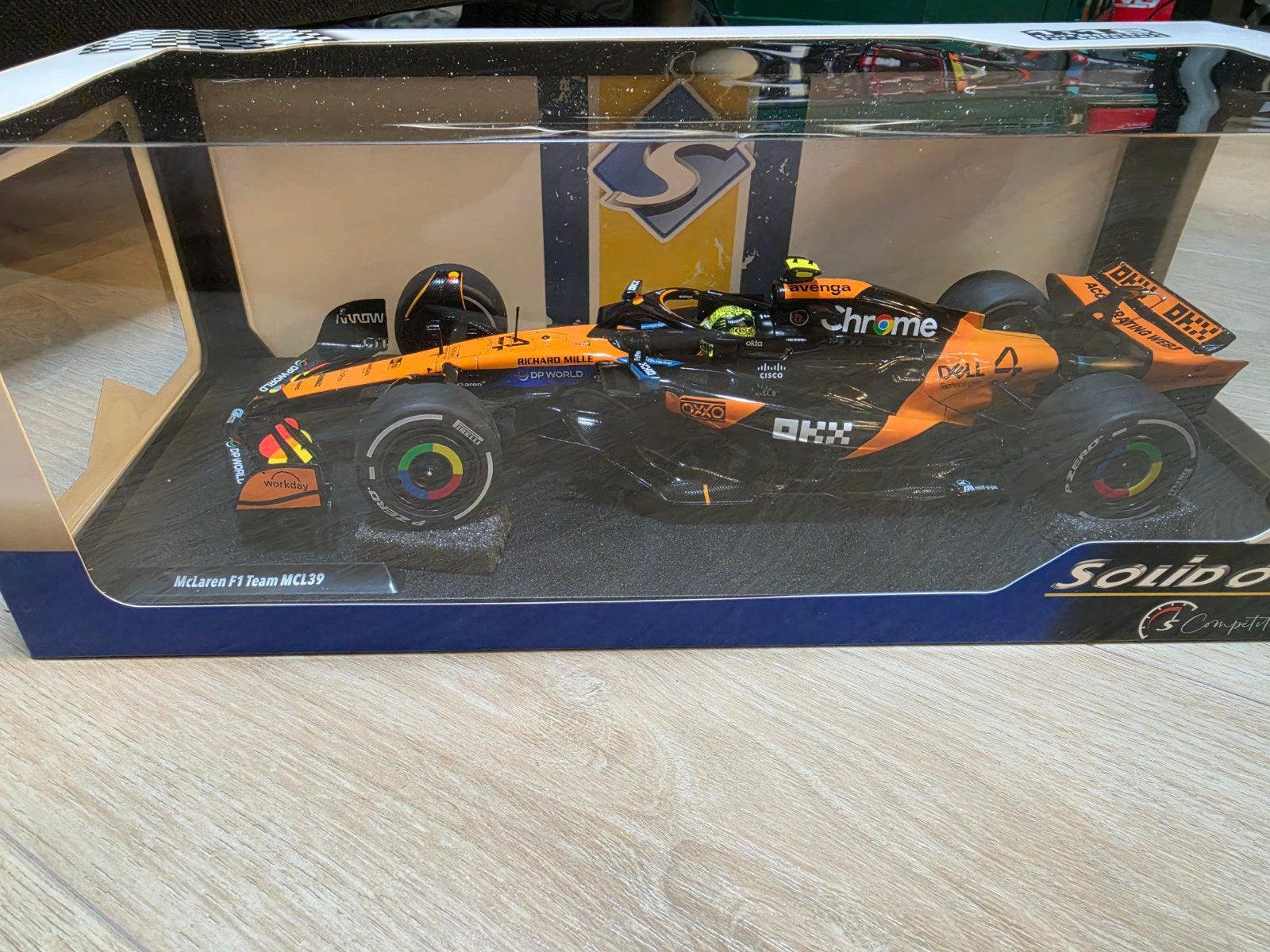 McLaren F1 Team MCL39 modelauto - Solido 1:43, Ophalen of Verzenden, Nieuw, Auto, Overige merken