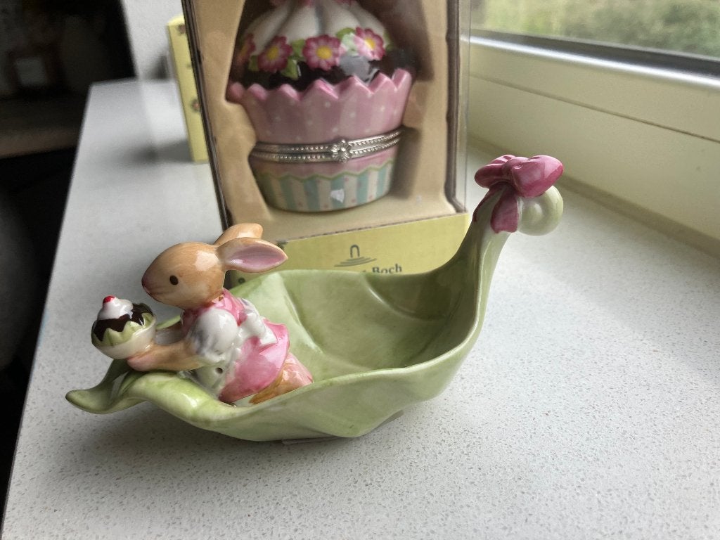 Villeroy & Boch Haasje op blad met bijpassende Cupcake, Diversen, Ophalen, Nieuw