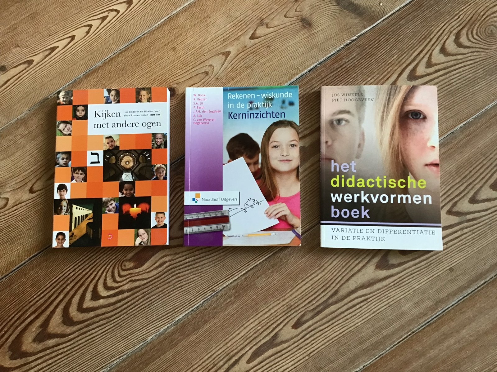 3x Educatieve boeken: Didactiek, Rekenen, Kijken met ogen, Boeken, Ophalen, Gamma, Zo goed als nieuw, HBO