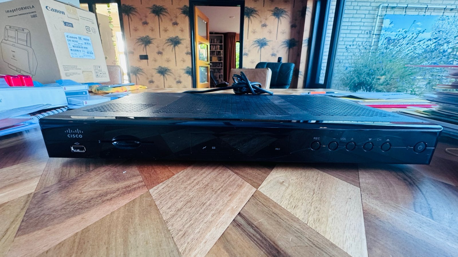 Cisco 8485DVB Harddiskrecorder met afstandsbediening, Audio, Tv en Foto, Decoders en Harddiskrecorders, Ophalen of Verzenden, Gebruikt