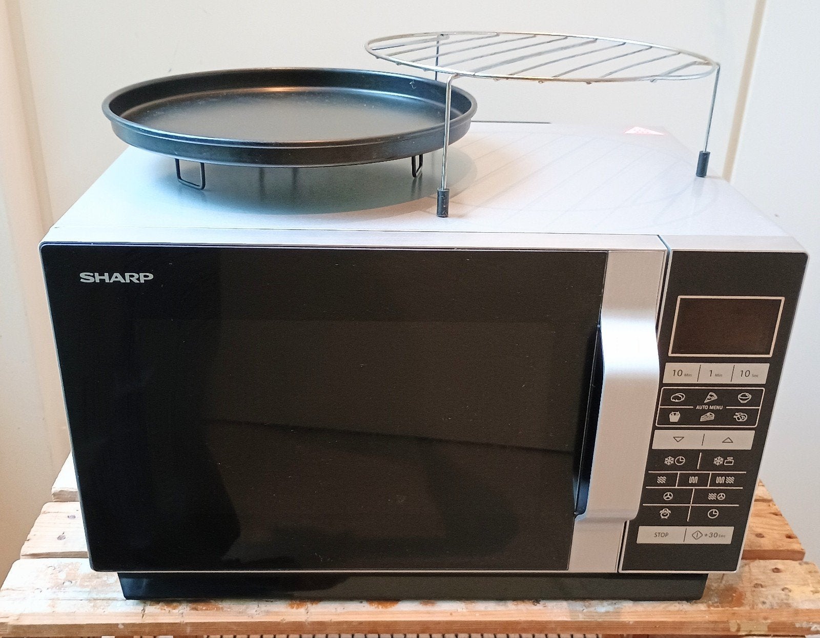 Sharp R860S Vrijstaande combimagnetron met hetelucht + grill, Witgoed en Apparatuur, Combimagnetron, Gebruikt, ., Ophalen of Verzenden