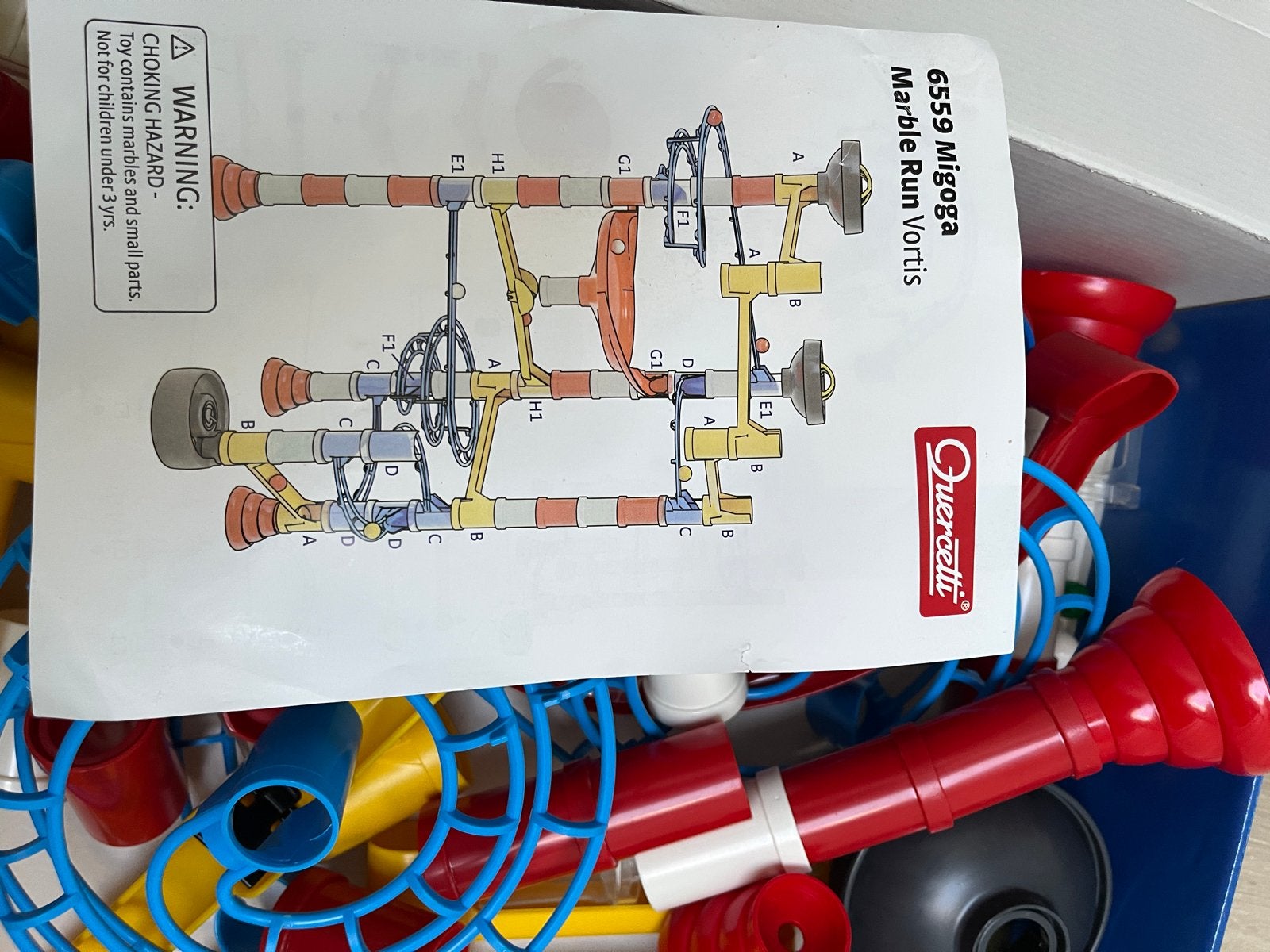Quercetti Migoga Marble Run Vortis knikkerbaan, Kinderen en Baby's, Speelgoed | Educatief en Creatief, Ophalen, Zo goed als nieuw