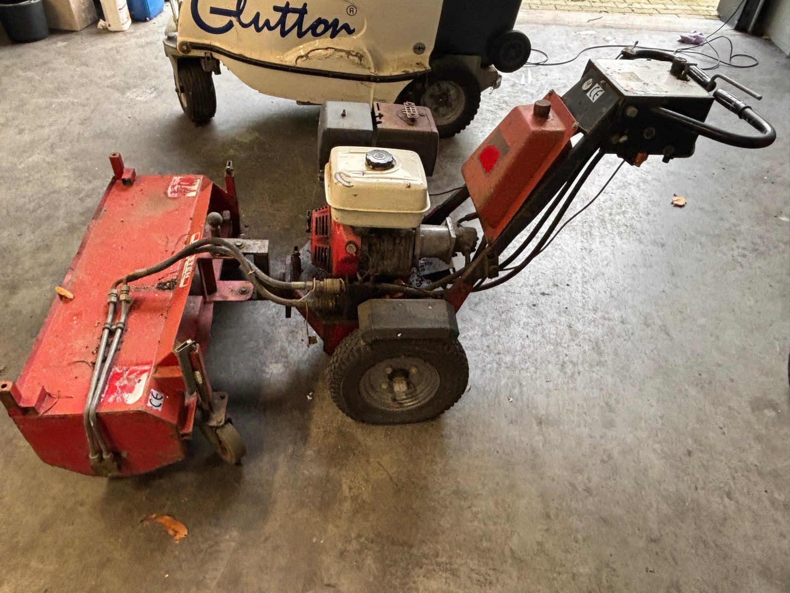 Kersten veegmachine met Honda motor, Tuin en Terras, Veegmachines, Ophalen, Gebruikt