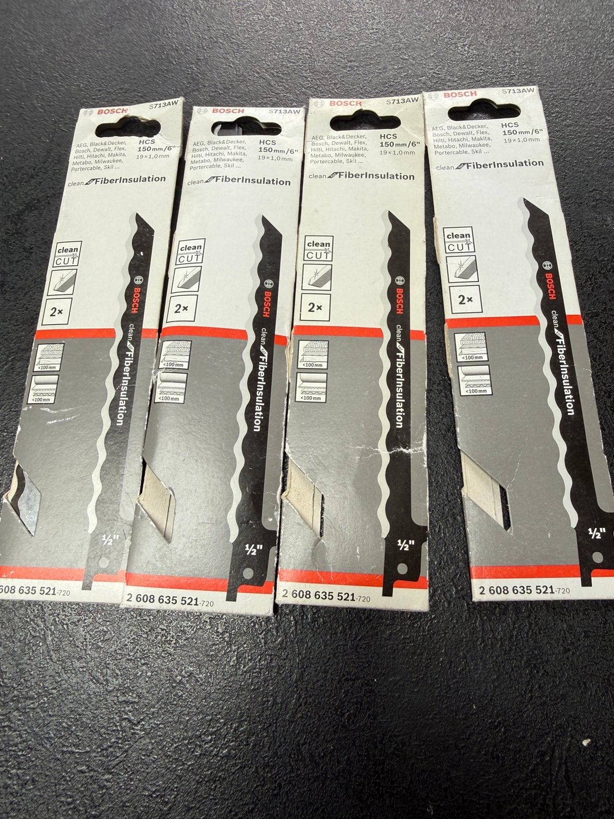 Bosch S713AW Reciprozaagbladen voor FiberInsulation (4 stuks, Doe-het-zelf en Verbouw, Gereedschap | Handgereedschap, Ophalen