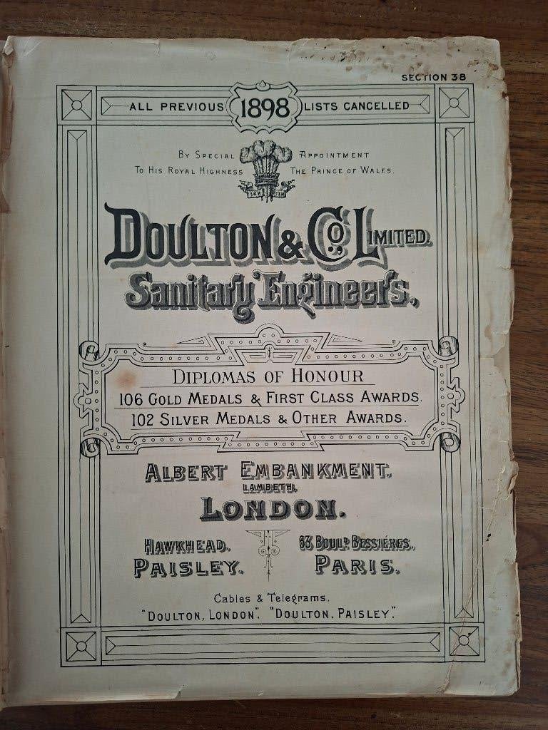 Doulton & Co. Catalogue of Sanitary Appliances, Gelezen, Ophalen of Verzenden, Doulton & co, Catalogus