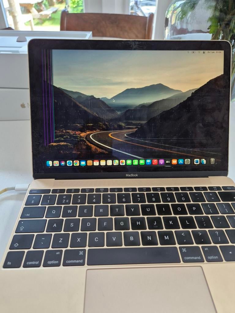 Voor onderdelen: MacBook (Retina, 12-inch) - Defect Scherm, Ophalen of Verzenden, 12 inch, MacBook, Minder dan 2 Ghz