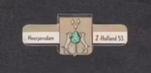 Sigarenbandje Wapen van Heerjansdam (53)., Ophalen of Verzenden, Zo goed als nieuw