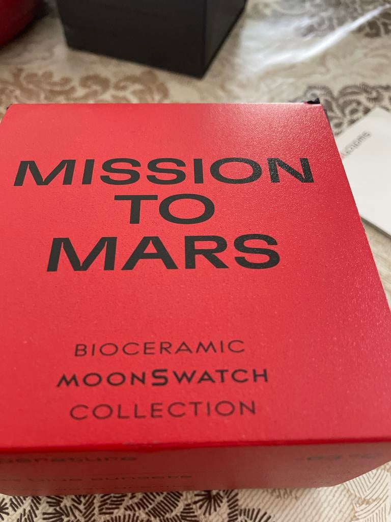 Omega x Swatch Speedmaster Mission to Mars Moonswatch, Ophalen, Nieuw
