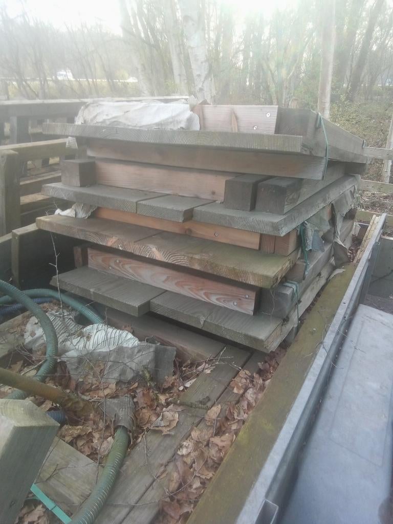 Boomstam tuintafels, Tuin en Terras, Tuintafels, Ophalen of Verzenden