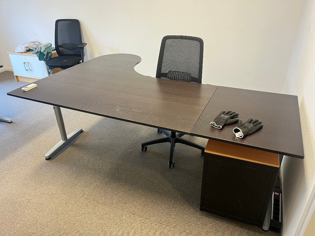 Gratis Bureau / Free Office desk, Ophalen, 160 cm, Gebruikt, Hoekbureau
