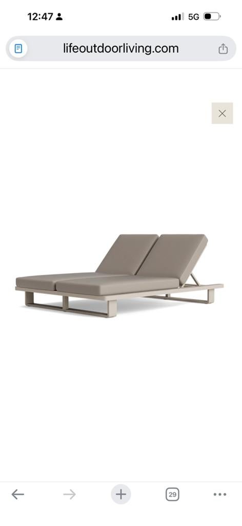 NIEUW! Fitz roy ligbed 2 persoons!, Tuin en Terras, Ligbedden, Zo goed als nieuw, Aluminium, Verrijdbaar, Ophalen