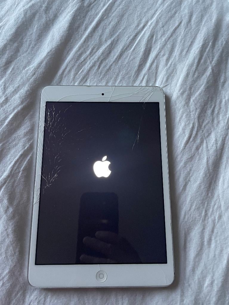 iPad Mini 1 (A1432) 16GB WiFi - Scherm Gebarsten, Computers en Software, Apple iPads, Gebruikt, Apple iPad, 8 inch, Ophalen of Verzenden
