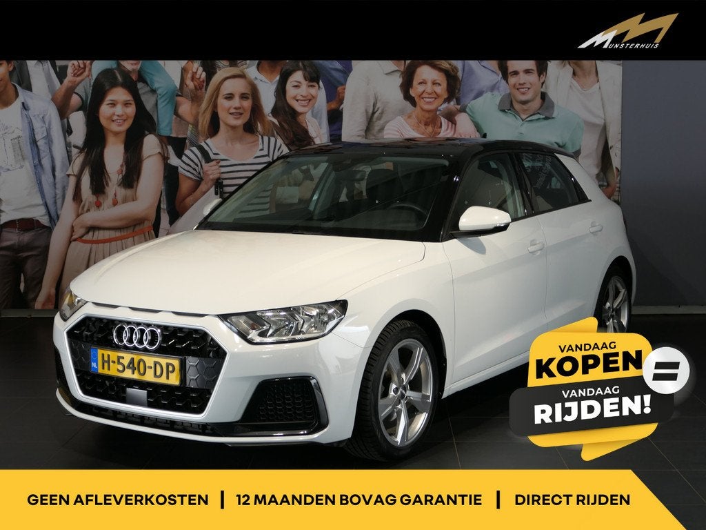 Audi A1 Sportback 30 TFSI Advanced epic - 17" LMV - Sensor a, Auto's, Audi, Parkeersensor, Stof, 116 pk, Origineel Nederlands