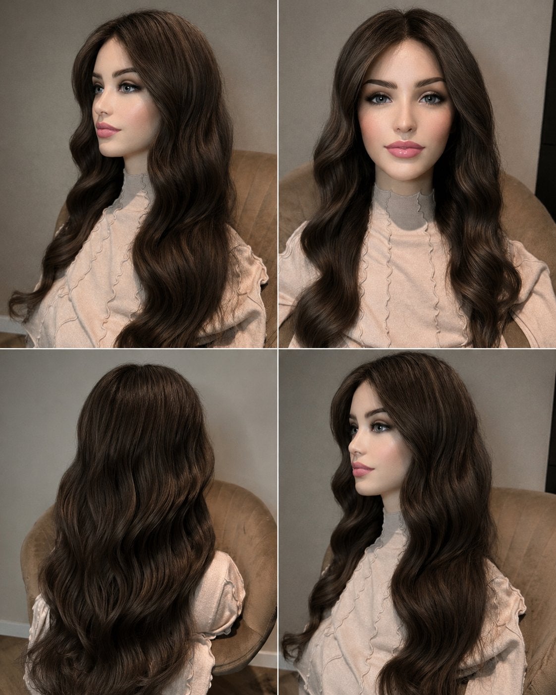 Front lace wig pruik haarwerk OP VOORRAAD, Ophalen of Verzenden, Zo goed als nieuw, Pruik of Haarverlenging