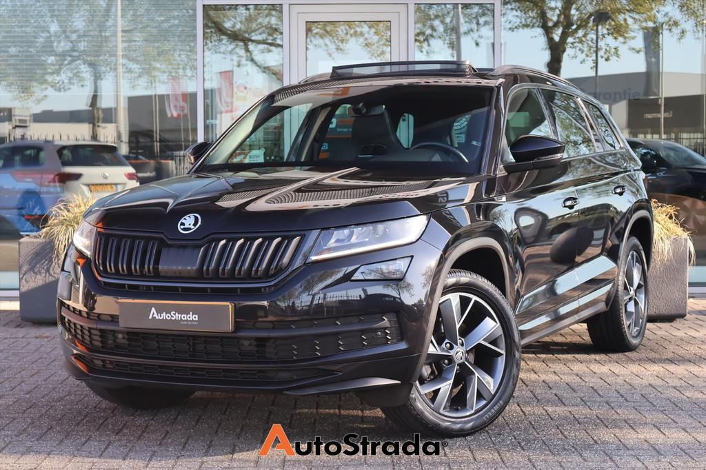Skoda Kodiaq 1.5 TSI SportLine ACT 150pk DSG I Pano I Navi I, 4 cilinders, 1481 kg, Zwart, Bedrijf