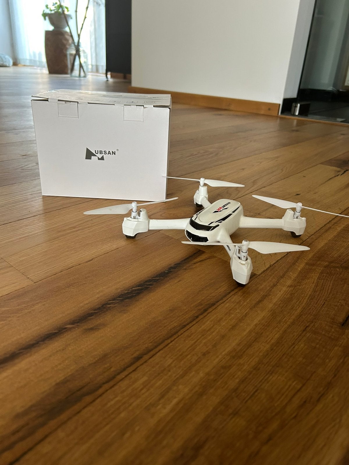 Hubsan X4 Desire Drone – Compleet, zonder accu, Cameradrone, Verzenden, Hubsan, Zo goed als nieuw