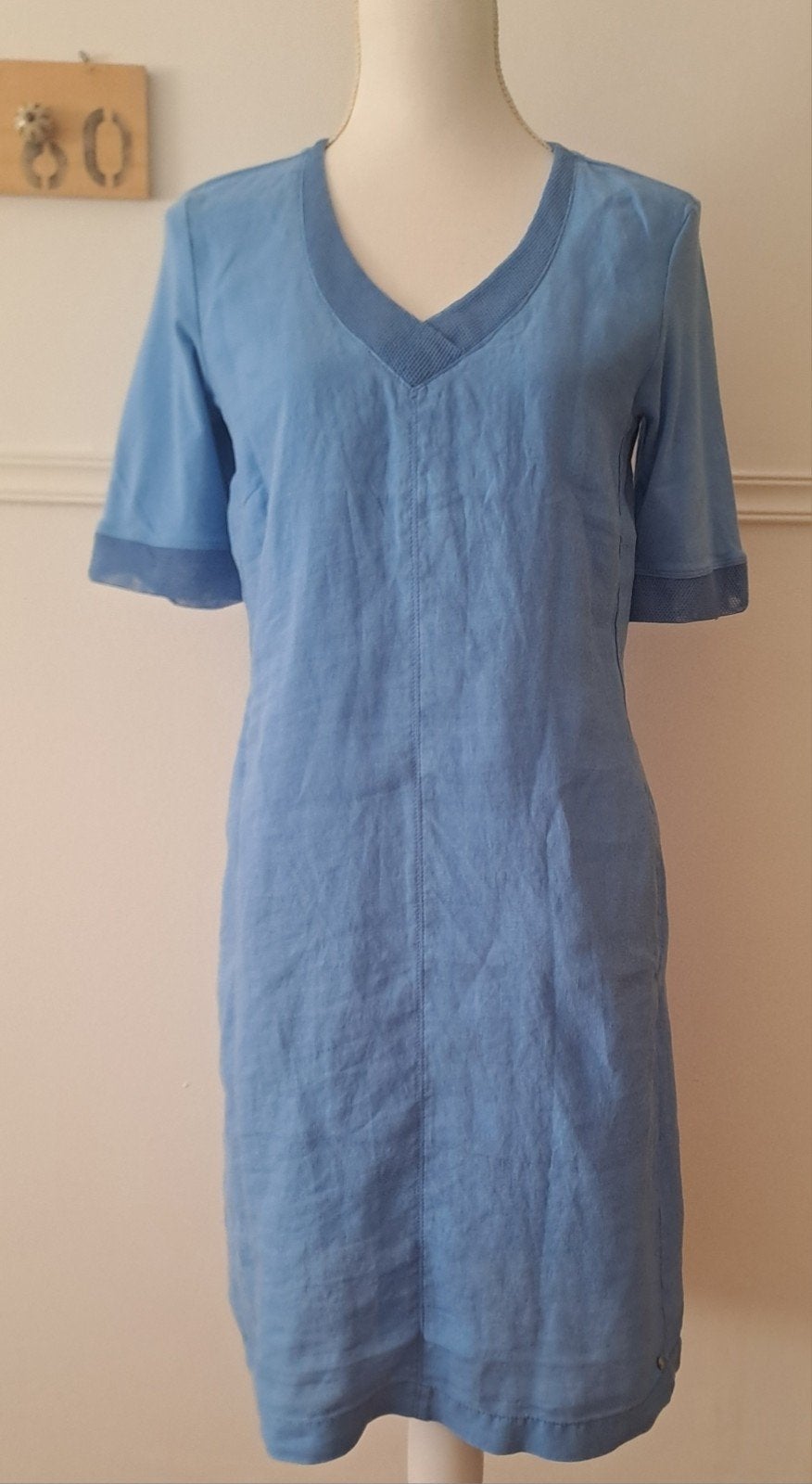 SANDWICH Zomerjurkje linnen nieuw met labels, Maat 38/40 (M), Blauw, Nieuw, Ophalen of Verzenden