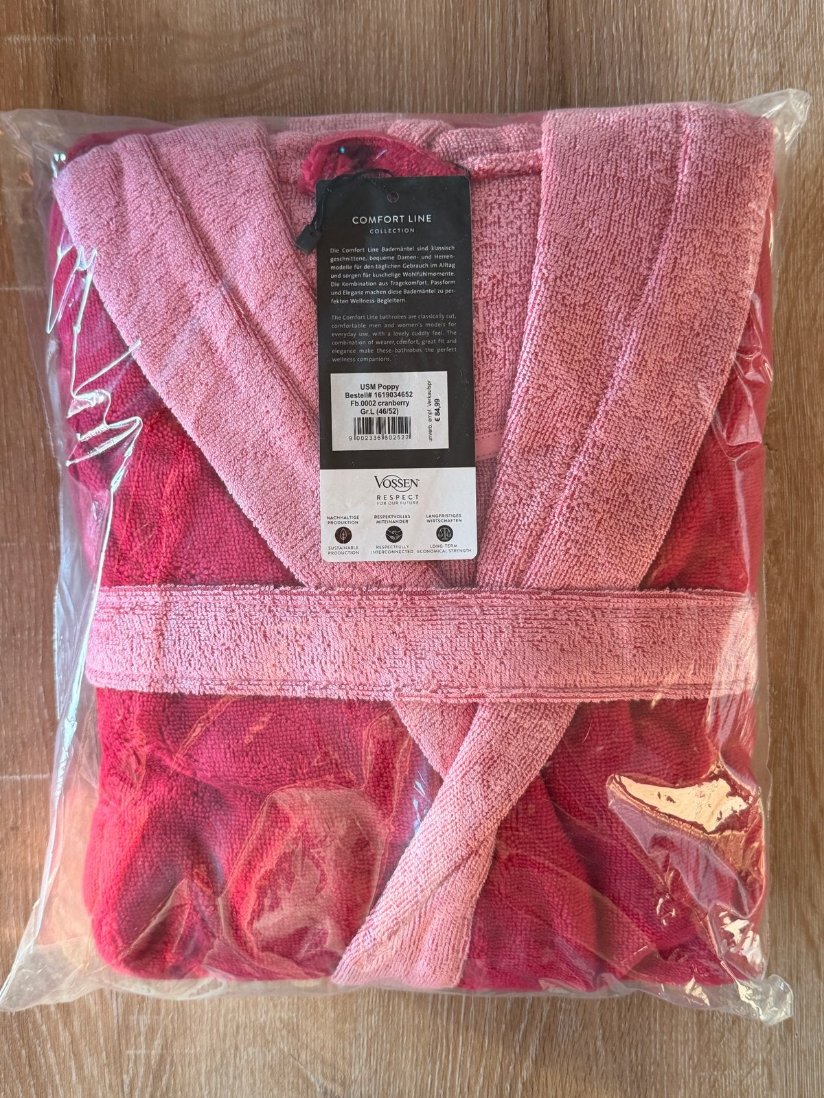Vossen Badjas Maat L Cranberry Nieuw, Kleding | Dames, Ophalen of Verzenden