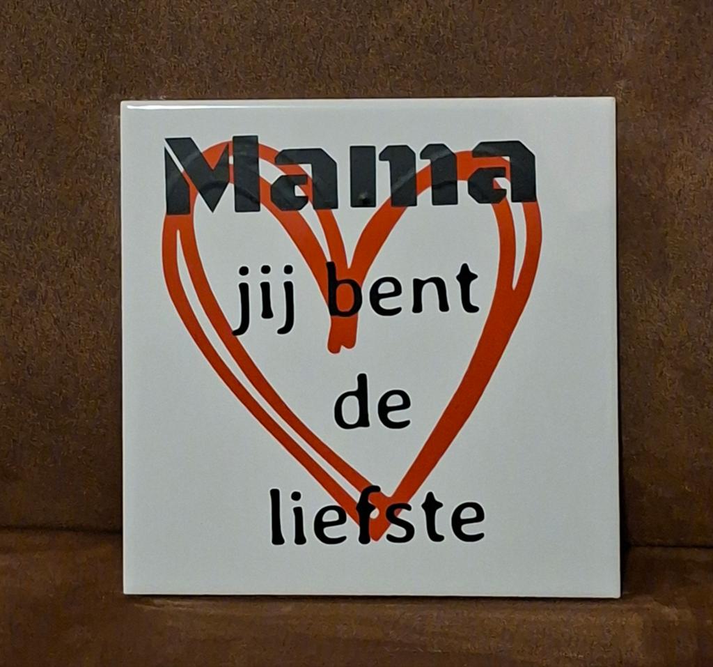Tegeltje met tekst 15x15 cm - Cadeau voor elke gelegenheid, Ophalen of Verzenden