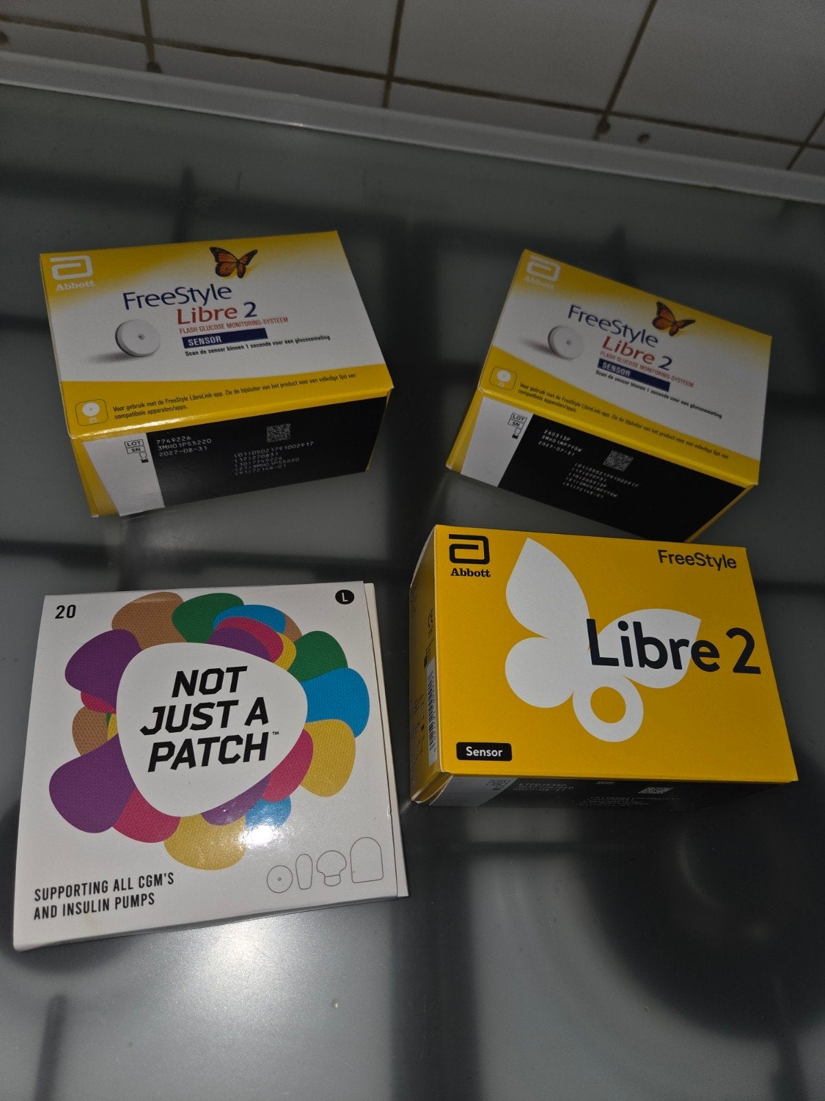 Freestyle Libre 2 sensoren (3x) + pleisters, Diversen, Ophalen of Verzenden, Nieuw