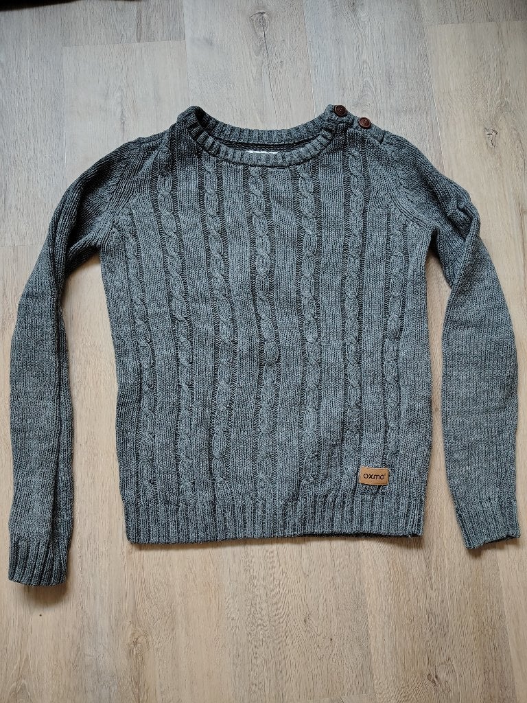 Gebreide trui van 100% katoen maat S, Kleding | Dames, Ophalen of Verzenden, Zo goed als nieuw, Maat 38/40 (M), Grijs