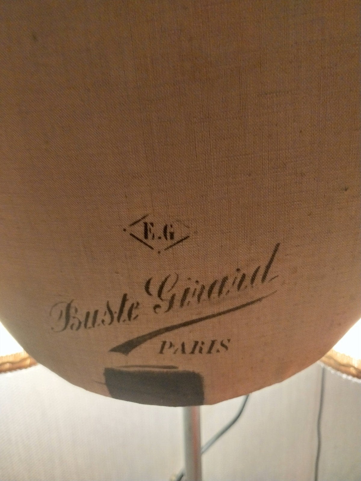 Vintage Buste Girard Paris staande lamp, Antiek en Kunst, Ophalen of Verzenden