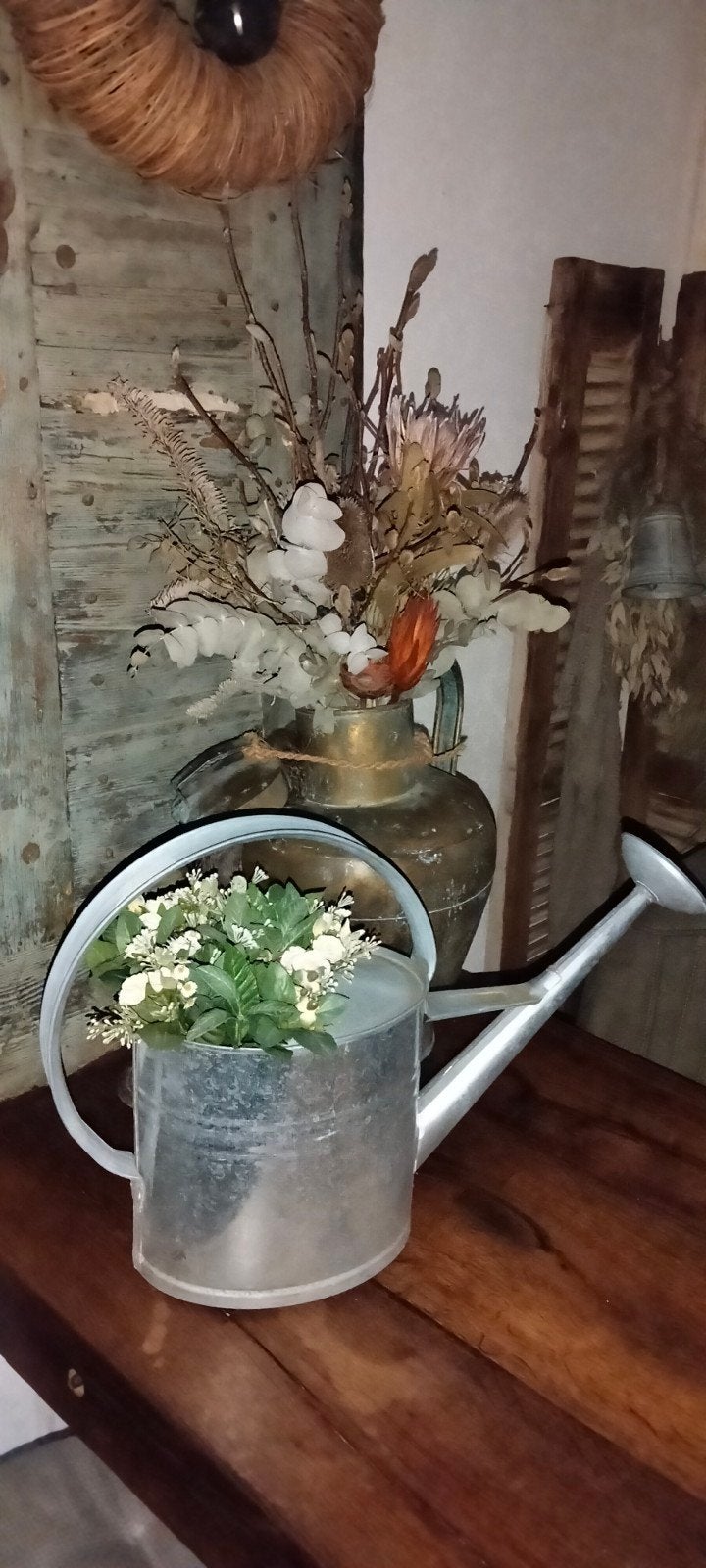 Metalen brocante gieter., Gebruikt, ., Ophalen of Verzenden, .