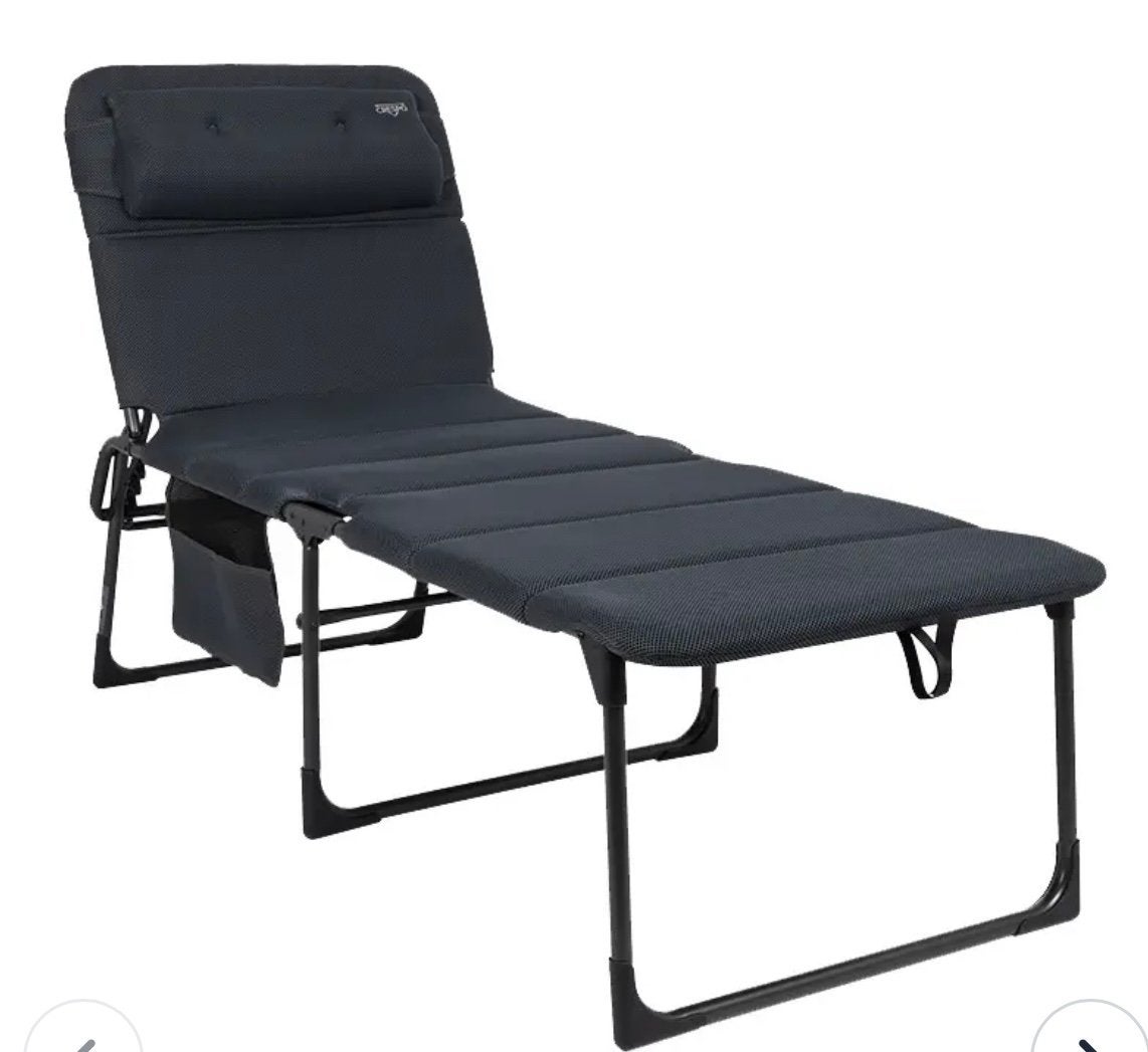 Crespo AP-363 Air-Deluxe ligbedden – zo goed als nieuw, Ophalen, Zo goed als nieuw, Aluminium, Verstelbaar