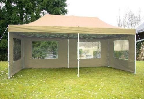 Professionele Waterdichte Pop-Up-Tent Vouwtent 3x6m Creme, Opvouwbaar, Partytent, Nieuw, Ophalen of Verzenden