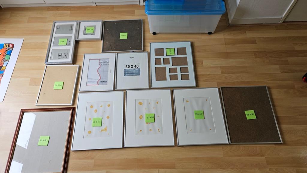 12x fotolijst, Ophalen