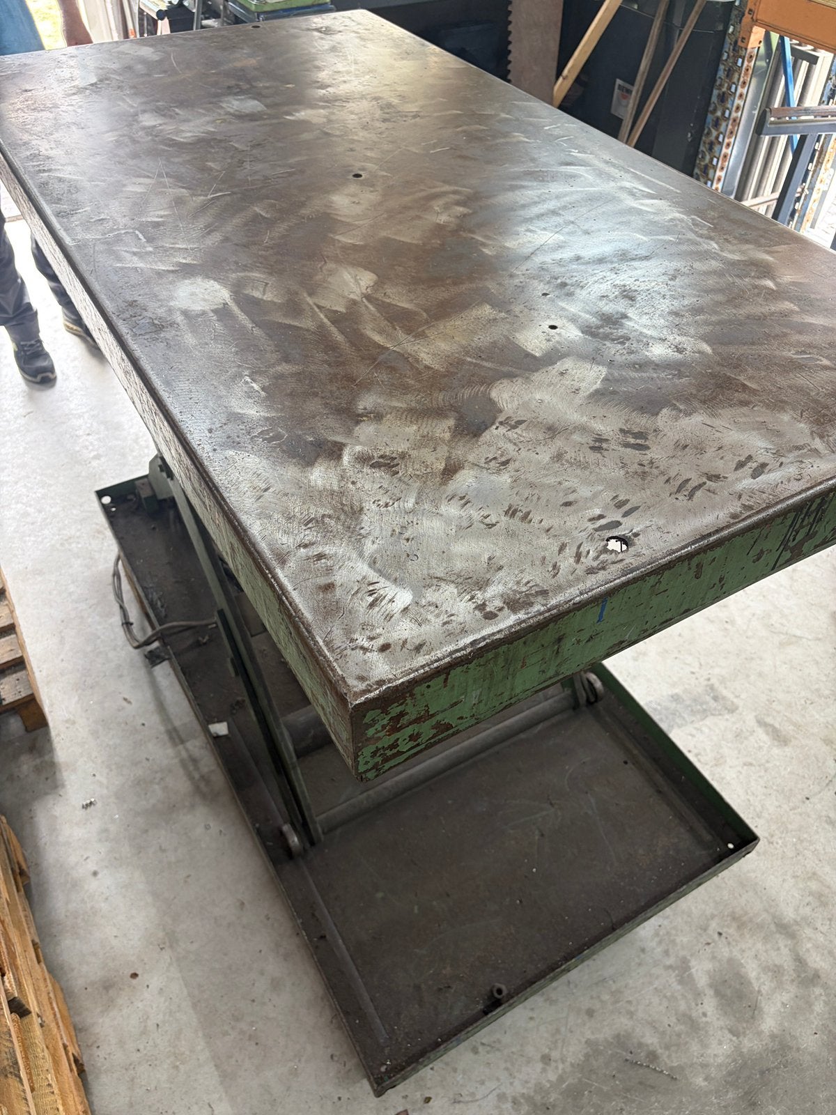 Hydraulische heftafel, Ophalen, Gebruikt