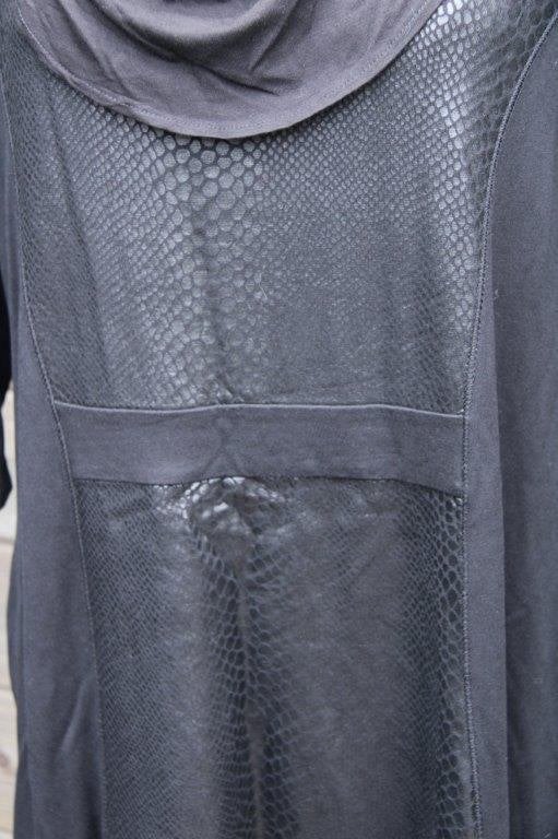 Jurk zwart snake Ulla Popken mt 46/48 Vaste prijs, Zwart, Maat 46/48 (XL) of groter, Ulla Popken, Ophalen of Verzenden