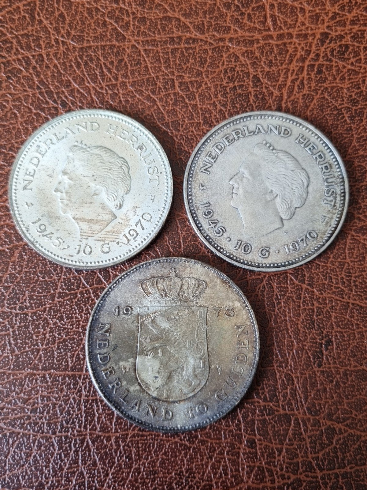 3x 10 gulden juliana zilver, Ophalen of Verzenden, Koningin Juliana, 10 gulden, Zilver