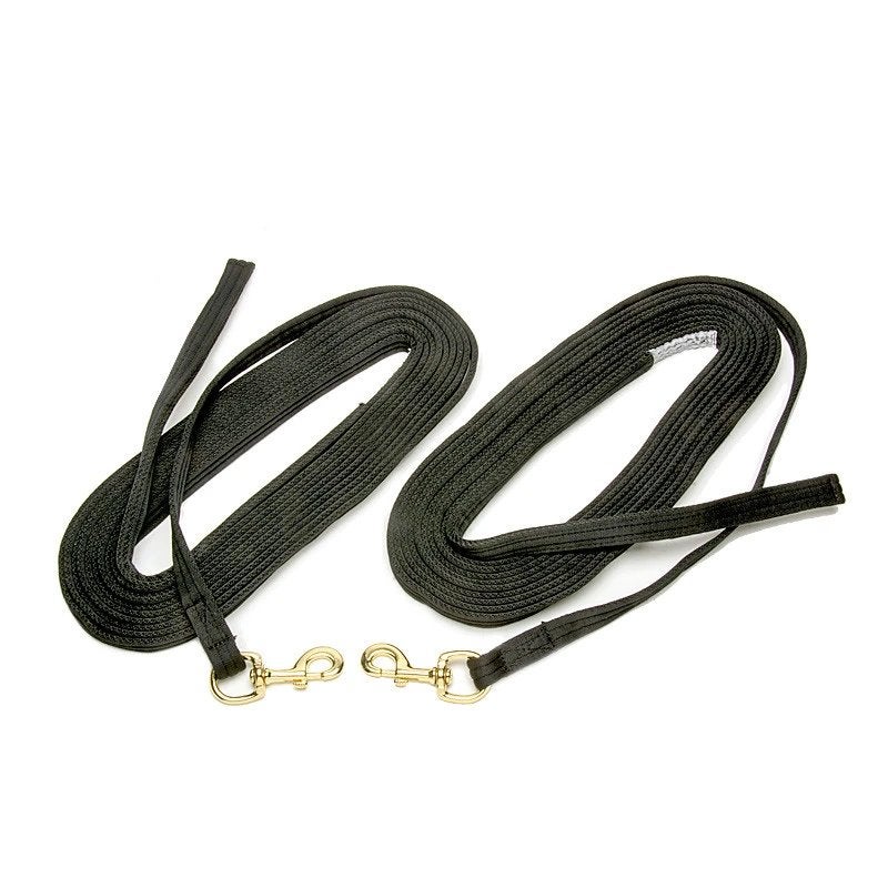 Monty Roberts Long Lines, dubbele longeerlijn, Zwart, Ophalen of Verzenden, Nieuw, Zwart, Overige merken