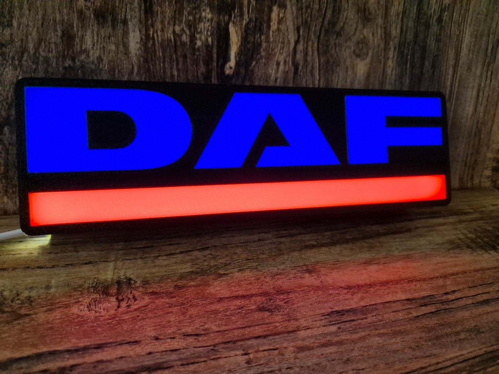 DAF LED Verlicht Logo - Unieke Decoratieve Lamp, Overige merken, Kunststof, Meerkleurig, Overige fittingen