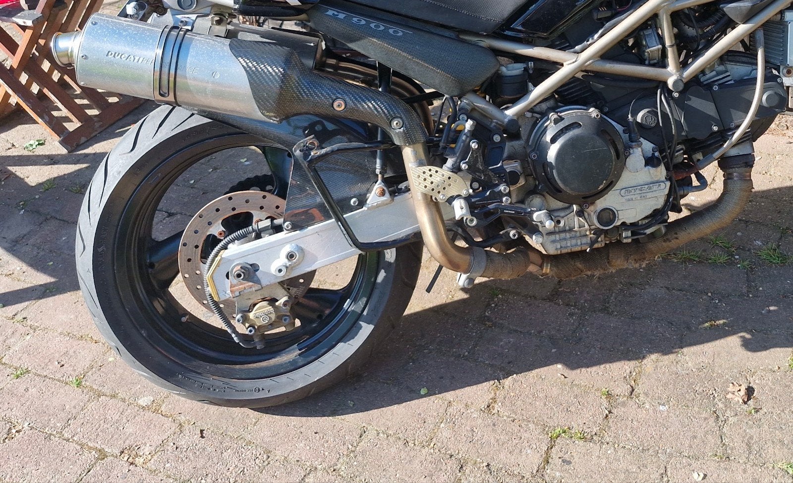 2x uitlaatdemper met bochten ducati m900, Ophalen of Verzenden