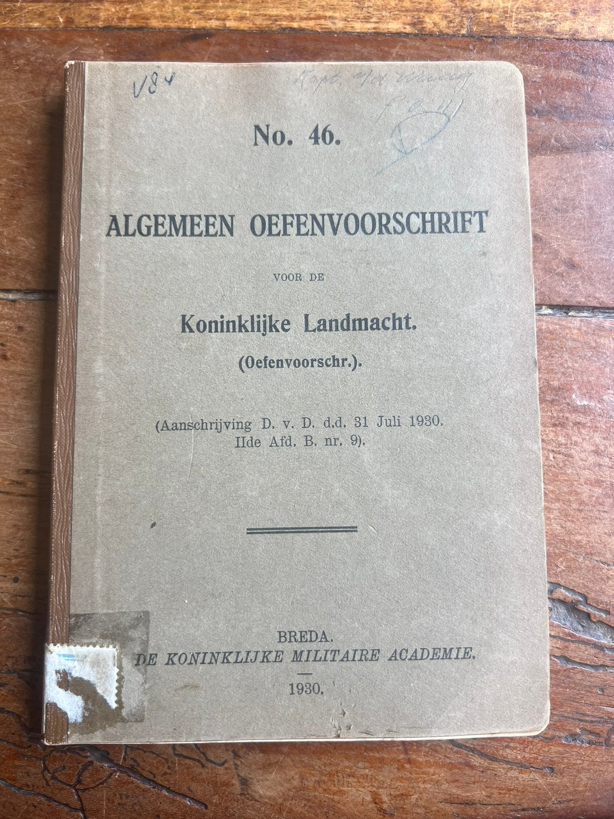 Nederlands mobilisatie voorschrift oefening Kepie Band etc, Verzamelen, Verzenden, Nederland, Embleem of Badge