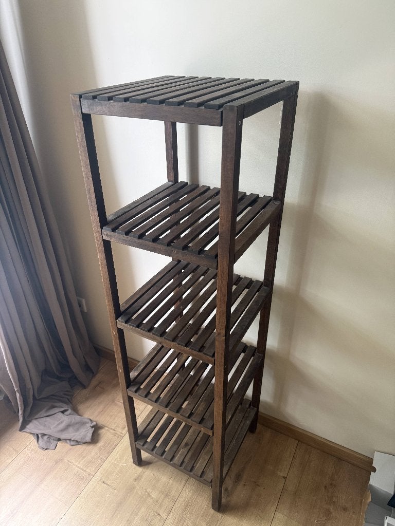 IKEA Molger houten stellingkast 37x37x137 cm - 5 schappen, Ophalen, Gebruikt