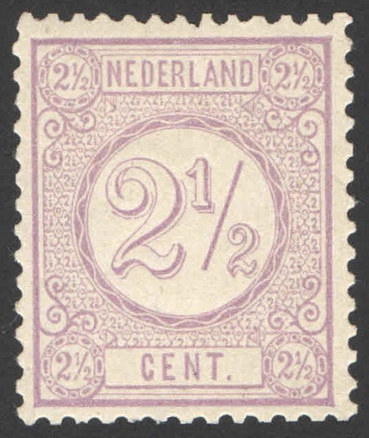 Nederland NVPH nr 33 postfris Cijfer 1876, Ophalen of Verzenden, T/m 1940, Postfris