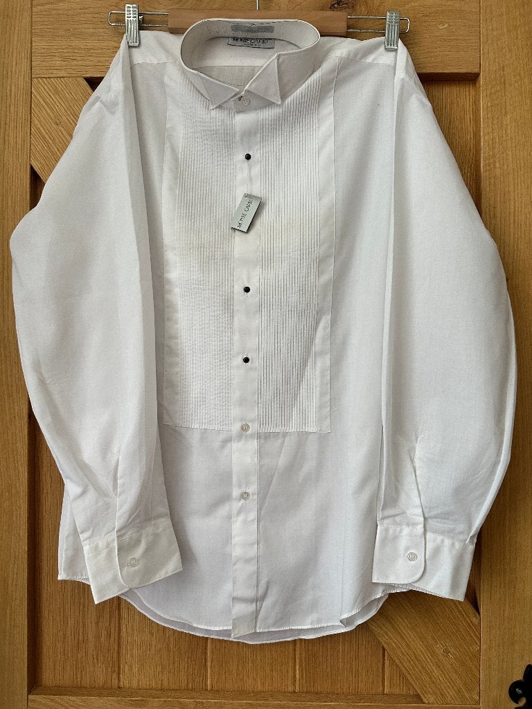 Overhemd maat L NIEUW (boord maat 16, 16,5 inch), Kleding | Heren, Ophalen of Verzenden, Nieuw, Wit, Halswijdte 41/42 (L)