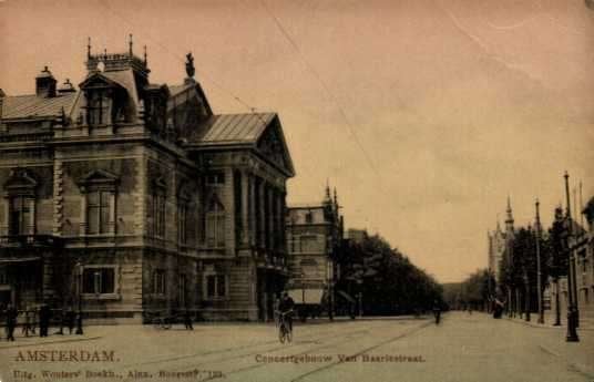 Amsterdam - v. Baerlestraat-  type kaart als Berkers Verbunt, Verzamelen, Ophalen of Verzenden, Voor 1920, Ongelopen, Noord-Holland