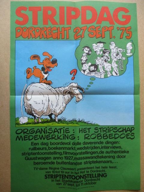 adv10990 beurs poster 1975, Ophalen, Overige figuren, Gebruikt, Plaatje, Poster of Sticker