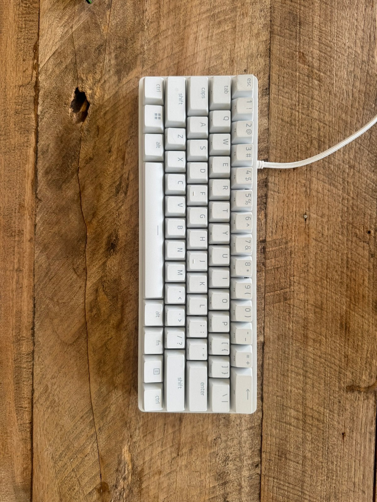 Razer Huntsman Mini Wit – Zo goed als nieuw, Ophalen of Verzenden, Zo goed als nieuw, Qwerty, Verlichte toetsen
